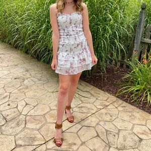 Storia Smocked Mini Dress Size Small